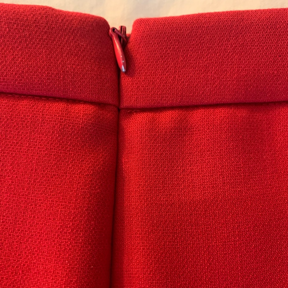 Calvin Klein fully lined pencil skirt. Red. Sz 14 - Picture 5 of 8
